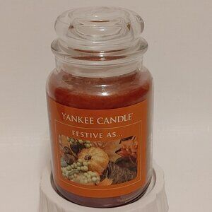 Yankee Candle Festive As... Jar Candle BNWT 22oz
